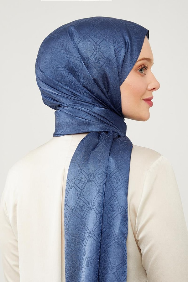 LevidorLevidor İndigo Levidor Baskılı Jakarlı Elegance Şal