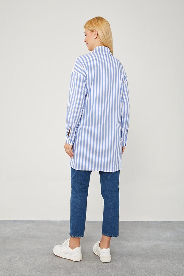 LevidorLevidor İndigo SWEATSHİRT Gömlek detaylı