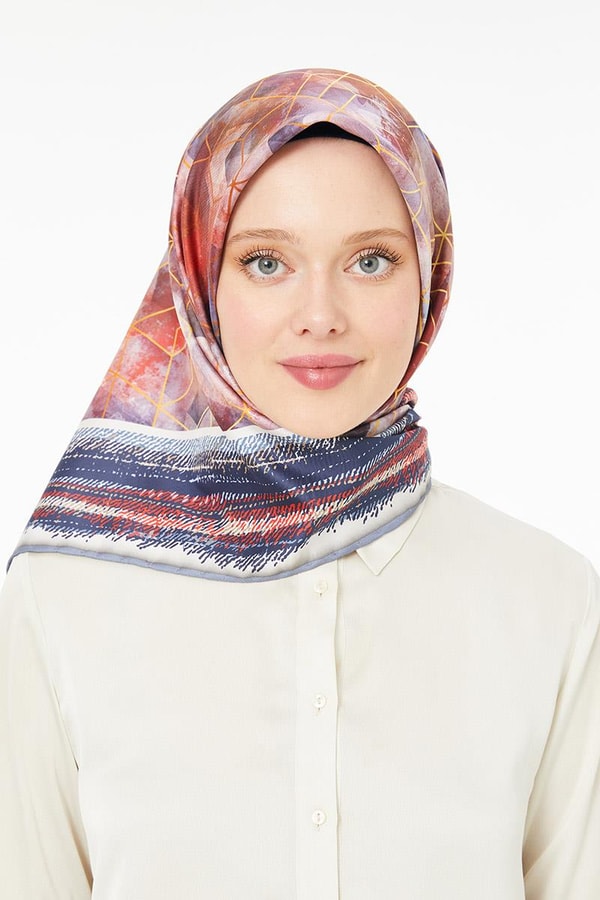 LevidorLevidor İndigo Trend Twill Eşarp