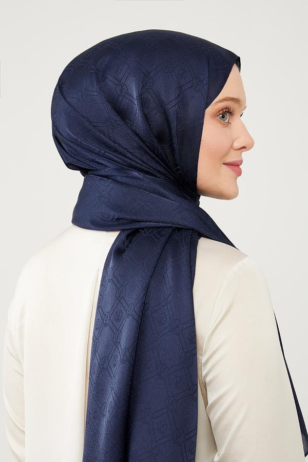 LevidorLevidor K.Lacivert Levidor Baskılı Jakarlı Elegance Şal