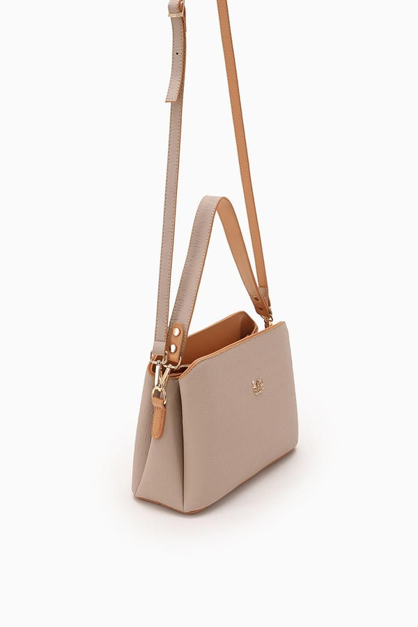 LevidorLevidor K.Bej Basıkılı El Çantası