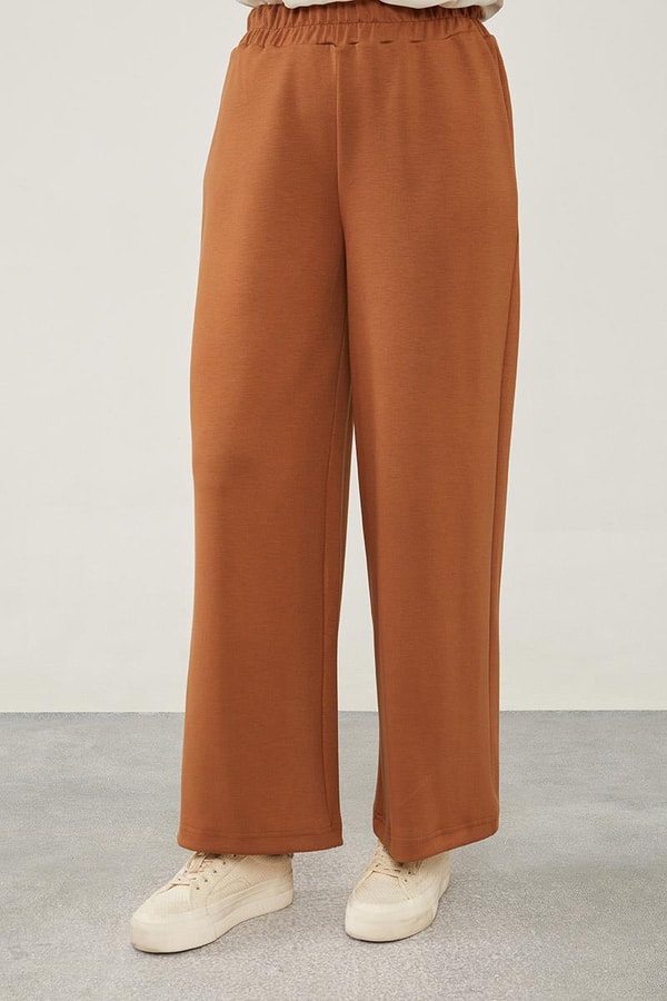 LevidorLevidor Kahve Asimetrik Kesim Tunik