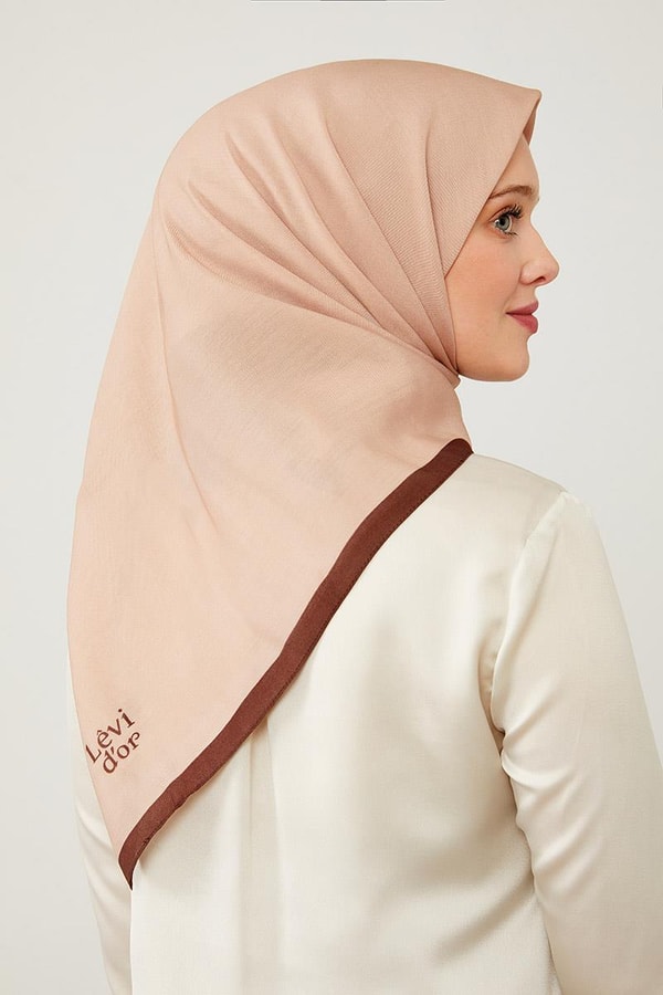 LevidorLevidor Kahve Biye Renk Geçişli Prag Eşarp