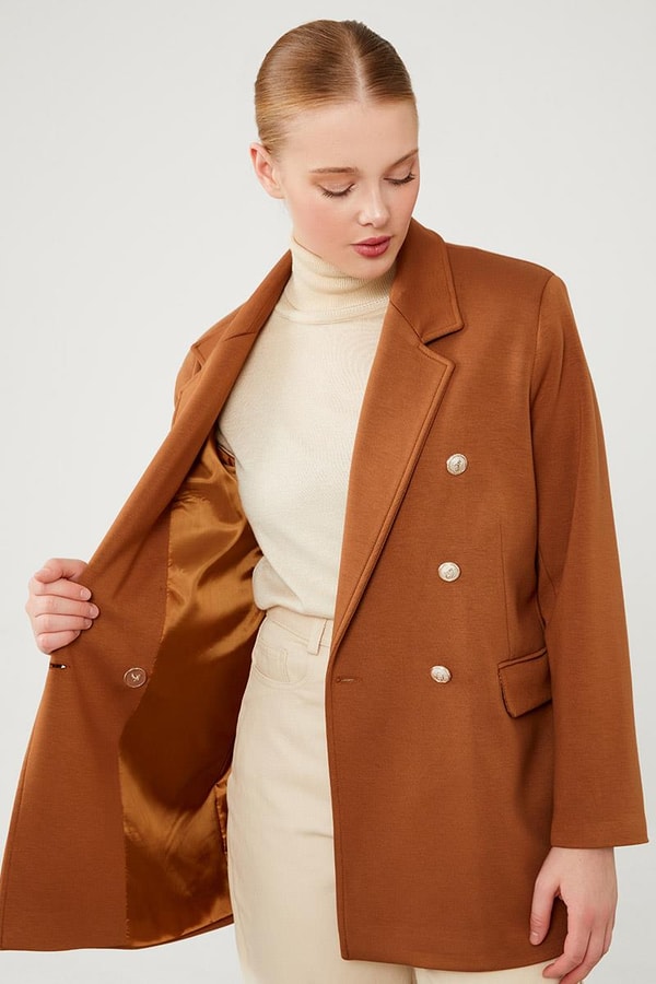 LevidorLevidor Kahve Spor Blazer Ceket