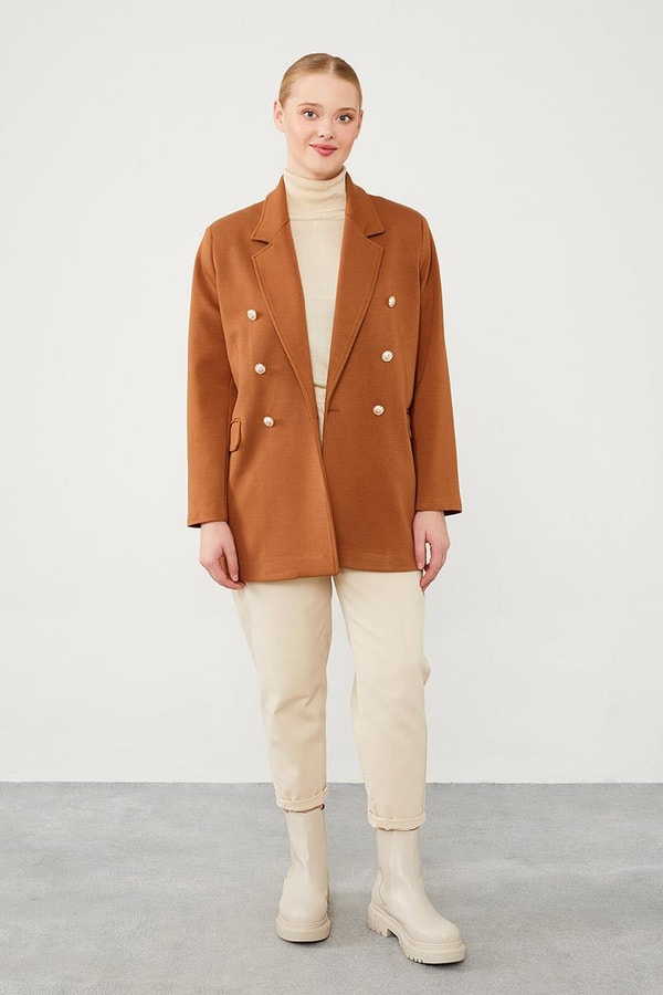 LevidorLevidor Kahve Spor Blazer Ceket