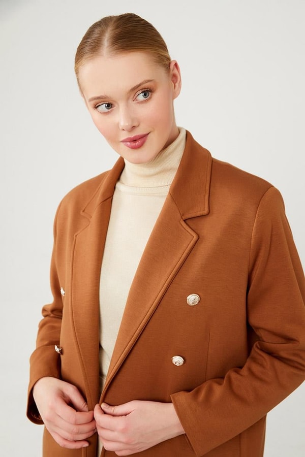 LevidorLevidor Kahve Spor Blazer Ceket