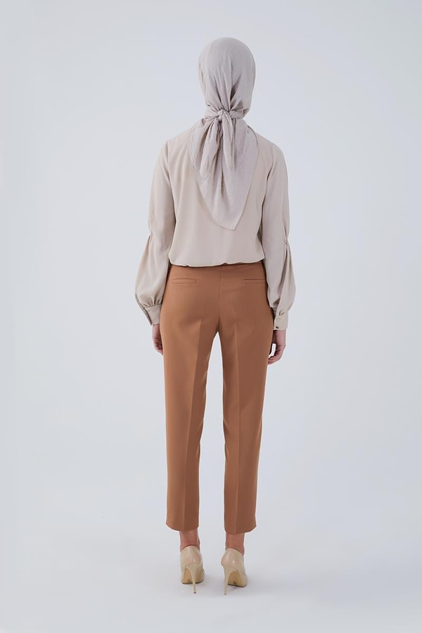 LevidorLevidor Karamel Geniş Paça Pantolon