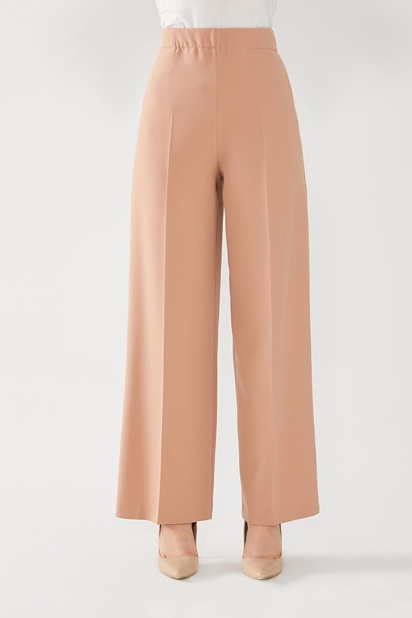 LevidorLevidor Karamel Geniş Paça Pantolon