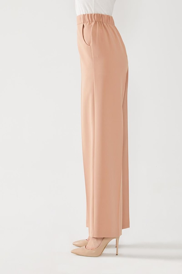 LevidorLevidor Karamel Geniş Paça Pantolon