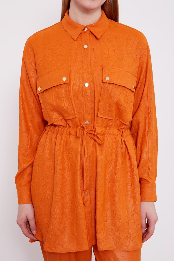 LevidorLevidor Kiremit Beli Büzgülü Pantolonlu Spor Takım