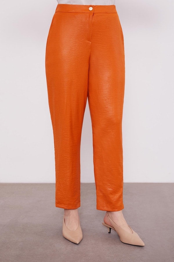 LevidorLevidor Kiremit Beli Büzgülü Pantolonlu Spor Takım