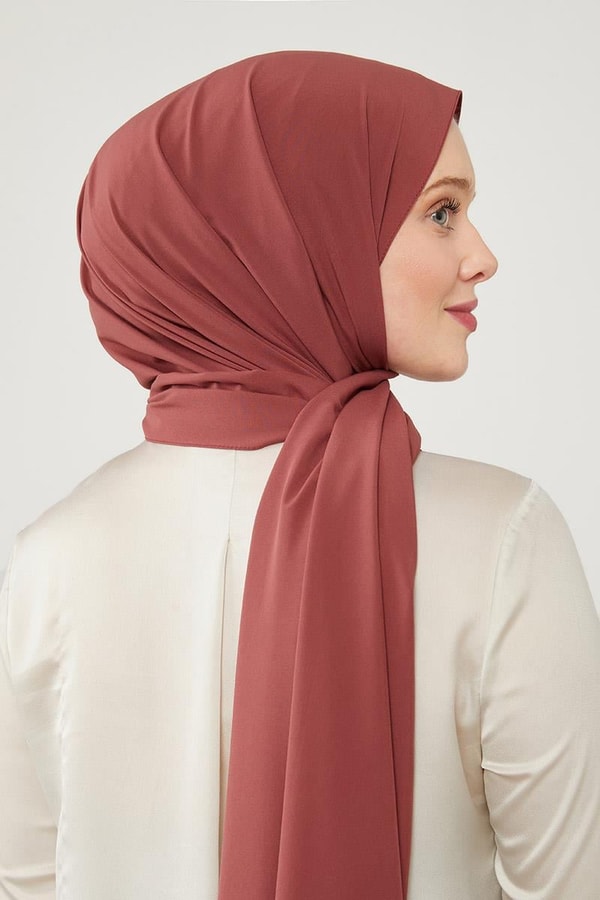 LevidorLevidor Kiremit Düz Desen Elegance Şal