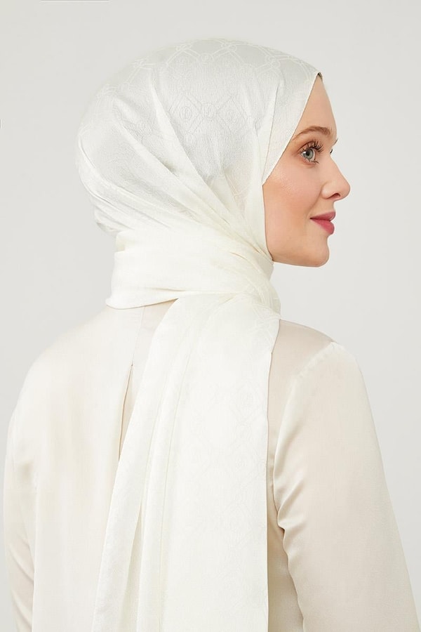 LevidorLevidor Kırık Beyaz Levidor Baskılı Jakarlı Elegance Şal