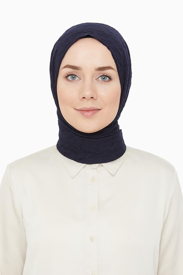 LevidorLevidor Koyu Lacivert Bambu Kraş Şal