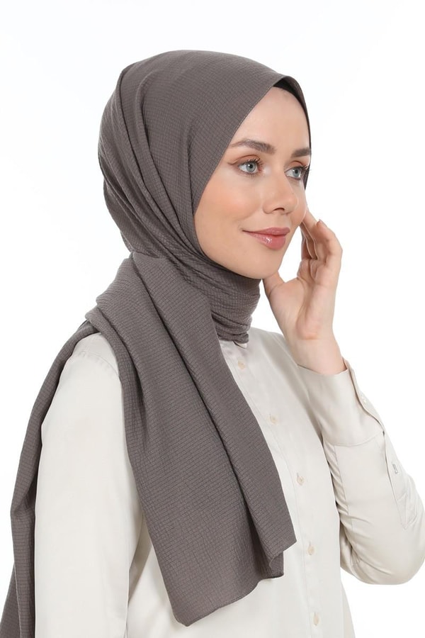 LevidorLevidor Koyu Vizon Naturel Cazz Şal