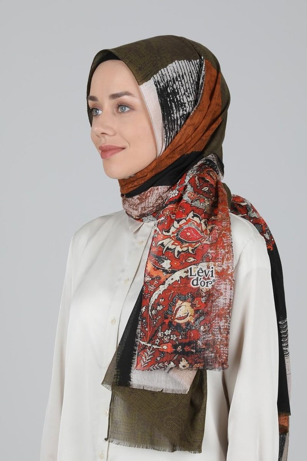 LevidorLevidor Koyu Vizon Pamuk Şal