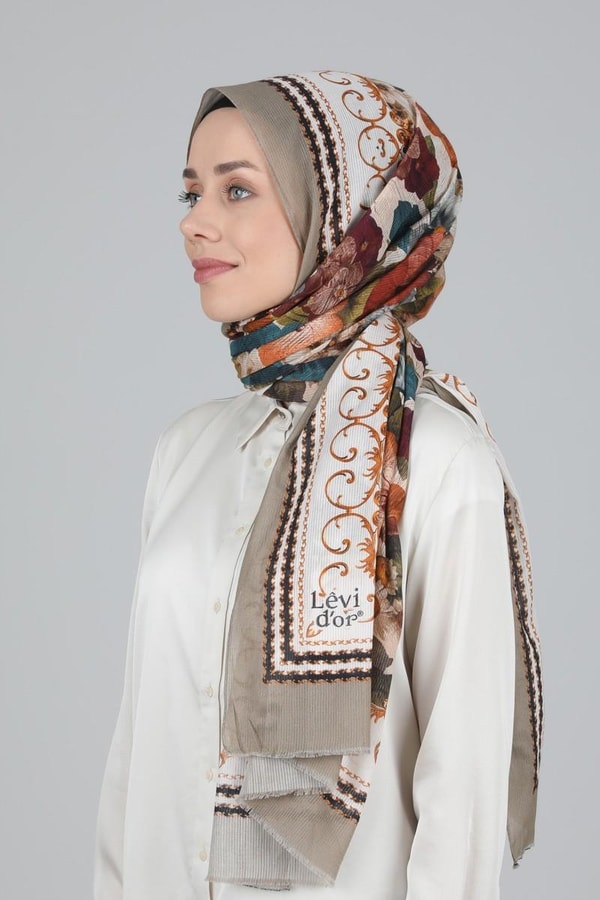 LevidorLevidor Koyu Vizon Pamuk Şal