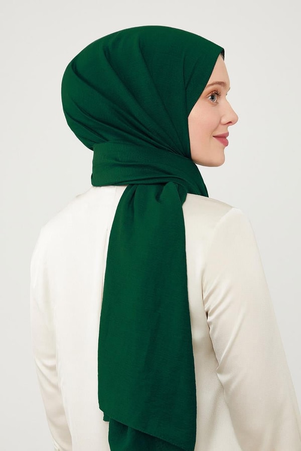 LevidorLevidor Koyu Yeşil Düz Style Şal