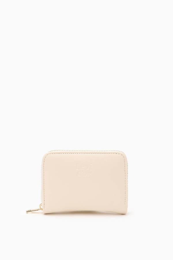 LevidorLevidor Krem Çift Gözlü Cüzdan