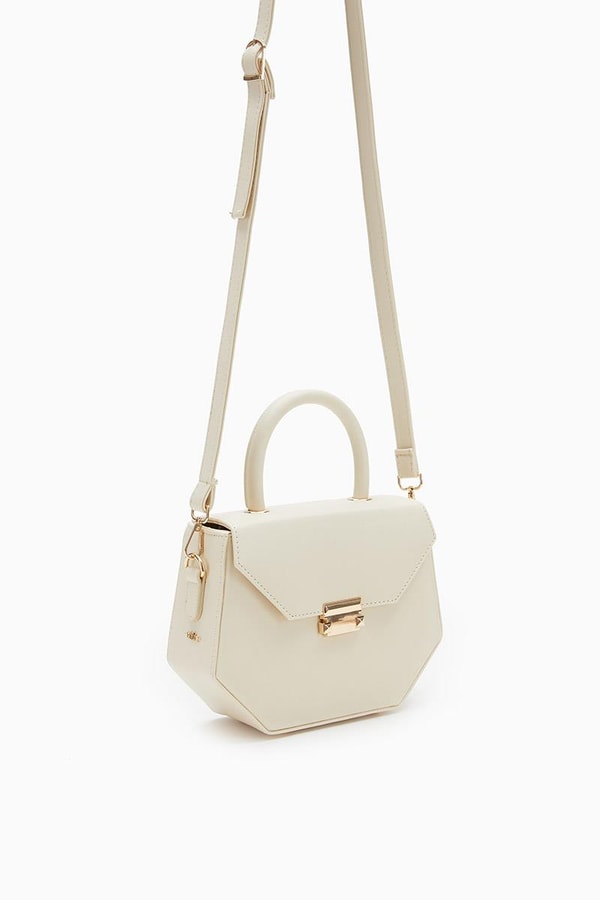 LevidorLevidor Krem Geometrik Model El Çantası