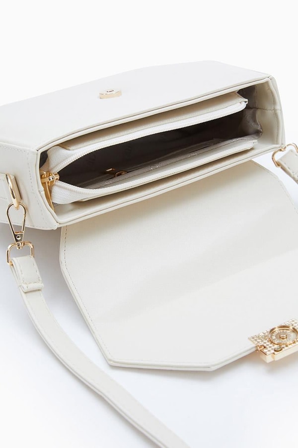 LevidorLevidor Krem Geometrik Model El Çantası