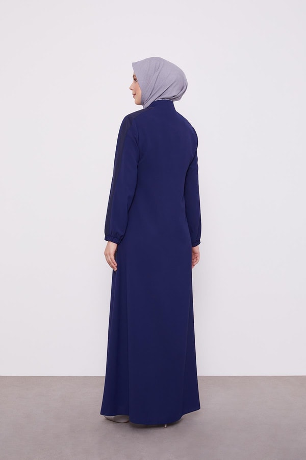 LevidorLevidor Lacivert Baskı Detaylı Ferace