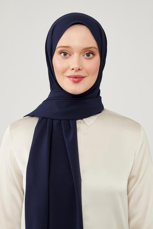 LevidorLevidor Lacivert Düz Desen Elegance Şal