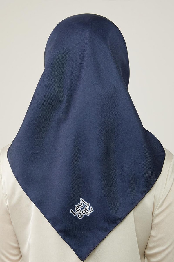 LevidorLevidor Lacivert Düz Twill Eşarp