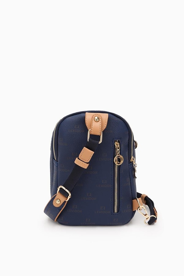 LevidorLevidor Lacivert Empirme Baskılı Bady Bag Çanta