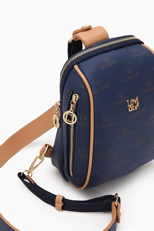 LevidorLevidor Lacivert Empirme Baskılı Bady Bag Çanta