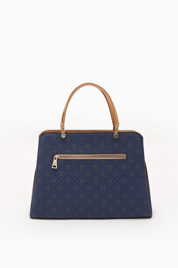 LevidorLevidor Lacivert Empirme Çıkarılabilir Askılı El Çantası