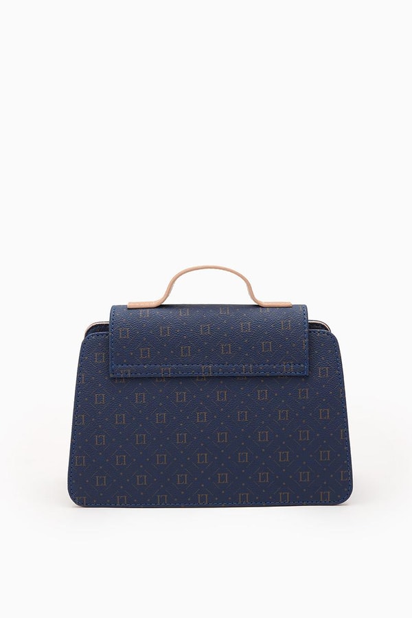 LevidorLevidor Lacivert Marka Baskılı Omuz Çantası