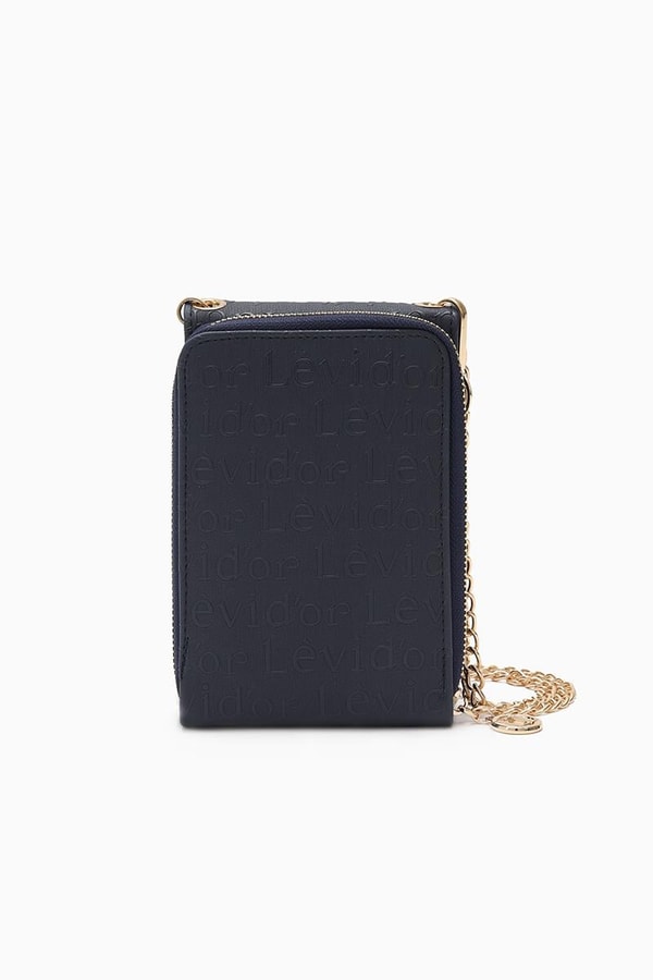 LevidorLevidor Lacivert Monogram Baskılı Cüzdan