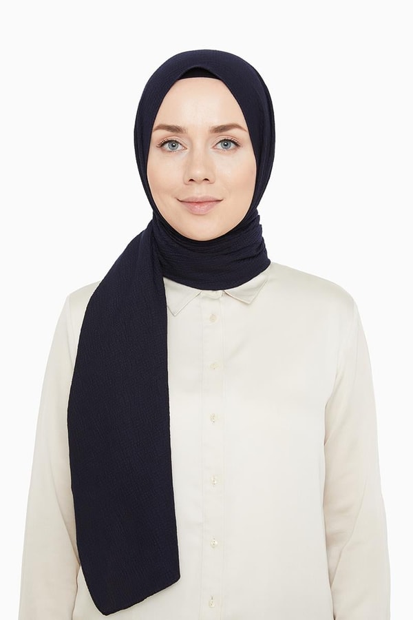 LevidorLevidor Lacivert Naturel Cazz Şal