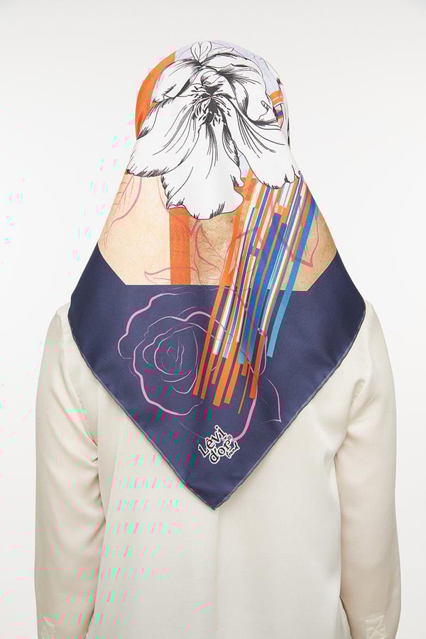 LevidorLevidor Lacivert Trend Twill Eşarp