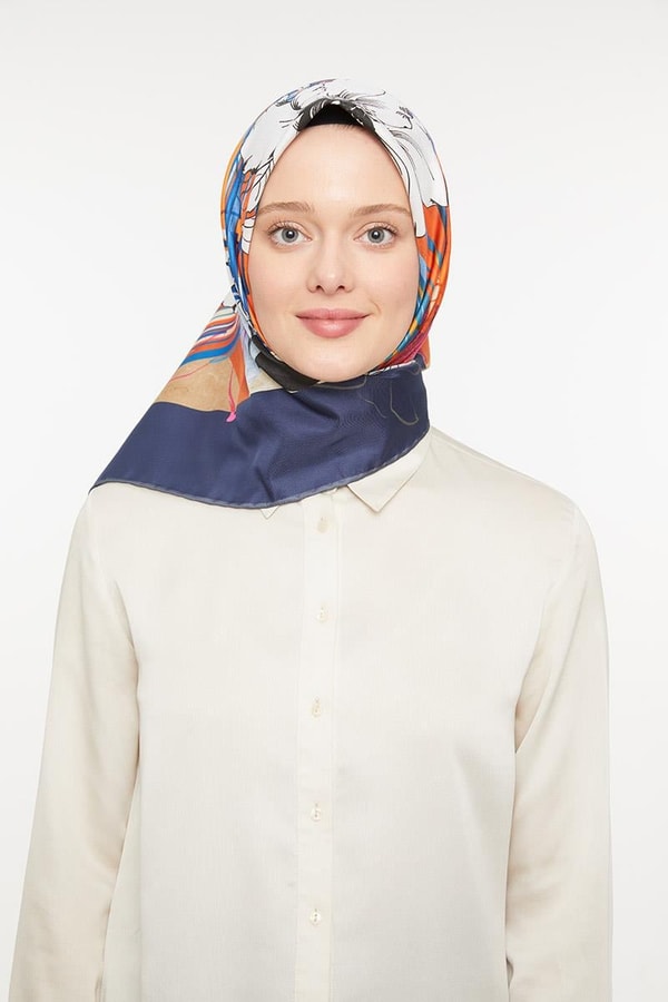 LevidorLevidor Lacivert Trend Twill Eşarp