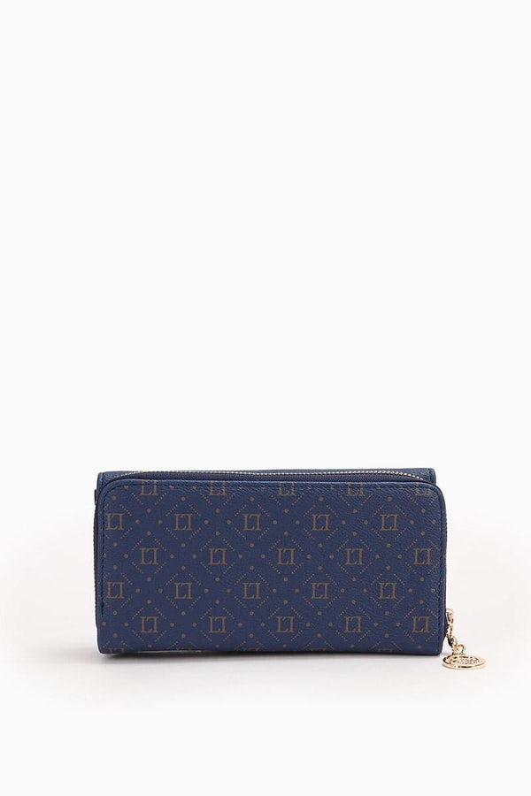 LevidorLevidor Lacivert Yazı Baskılı Cüzdan