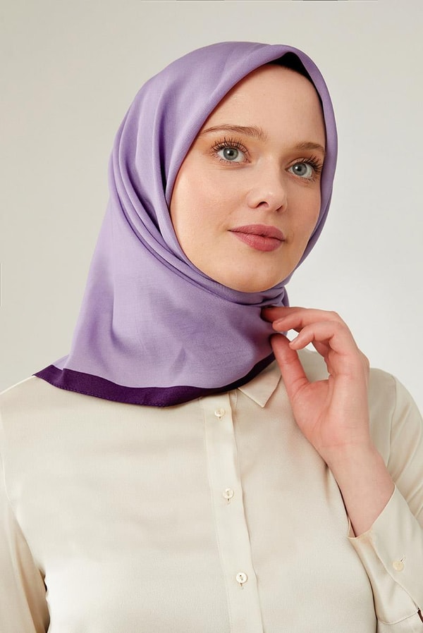 LevidorLevidor Leylak Biye Renk Geçişli Prag Eşarp