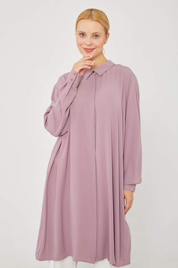 LevidorLevidor Lila Gizli Patlı Büyük Oversize Tunik
