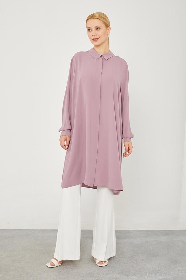 LevidorLevidor Lila Gizli Patlı Büyük Oversize Tunik