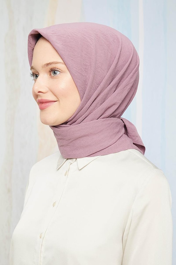 LevidorLevidor Lila Pamuk Cazz Kare Eşarp