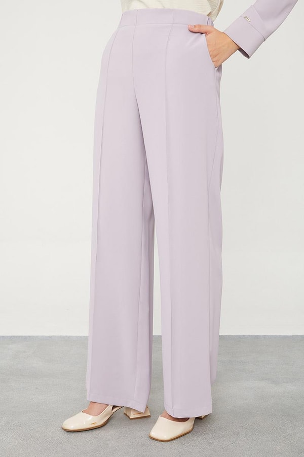 LevidorLevidor Lila Taş Zincir Aksesuarlı İkili Takım