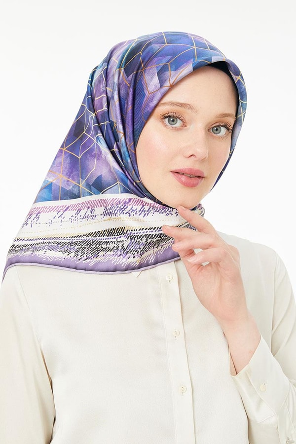 LevidorLevidor Lila Trend Twill Eşarp