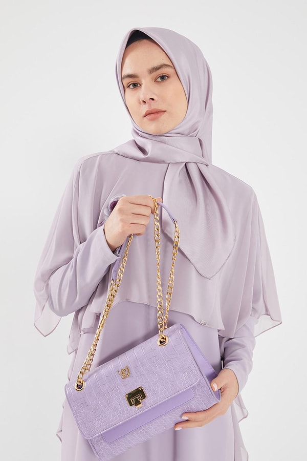 LevidorLevidor Lila Yakaşı İşlemeli Gömlek