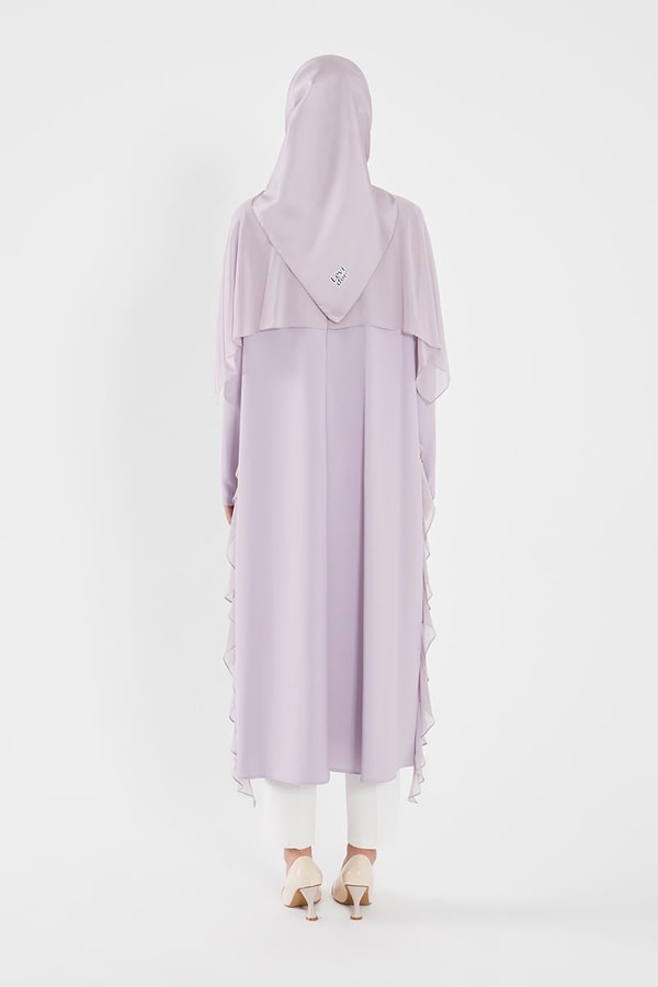 LevidorLevidor Lila Yakaşı İşlemeli Gömlek