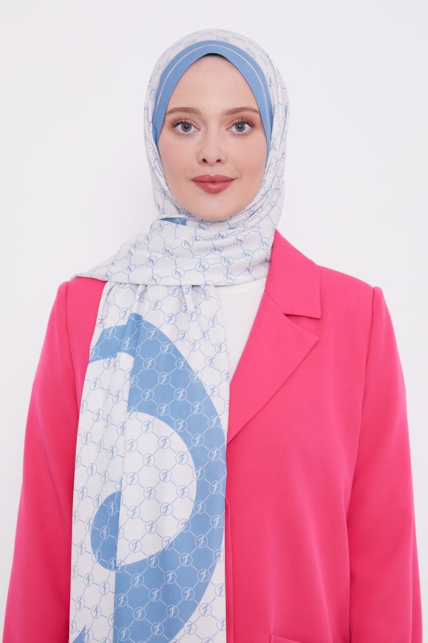 LevidorLevidor Mavi L Desen Love Şal