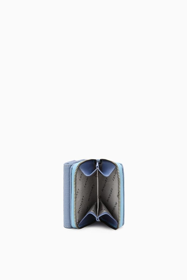 LevidorLevidor Mavi Monogram Baskılı Cüzdan