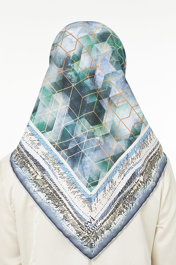 LevidorLevidor Mavi Trend Twill Eşarp
