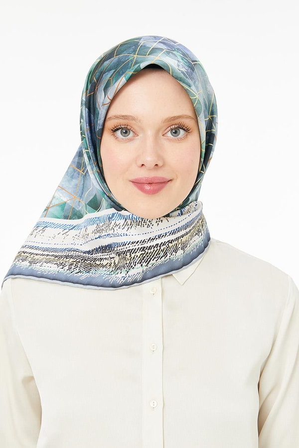 LevidorLevidor Mavi Trend Twill Eşarp