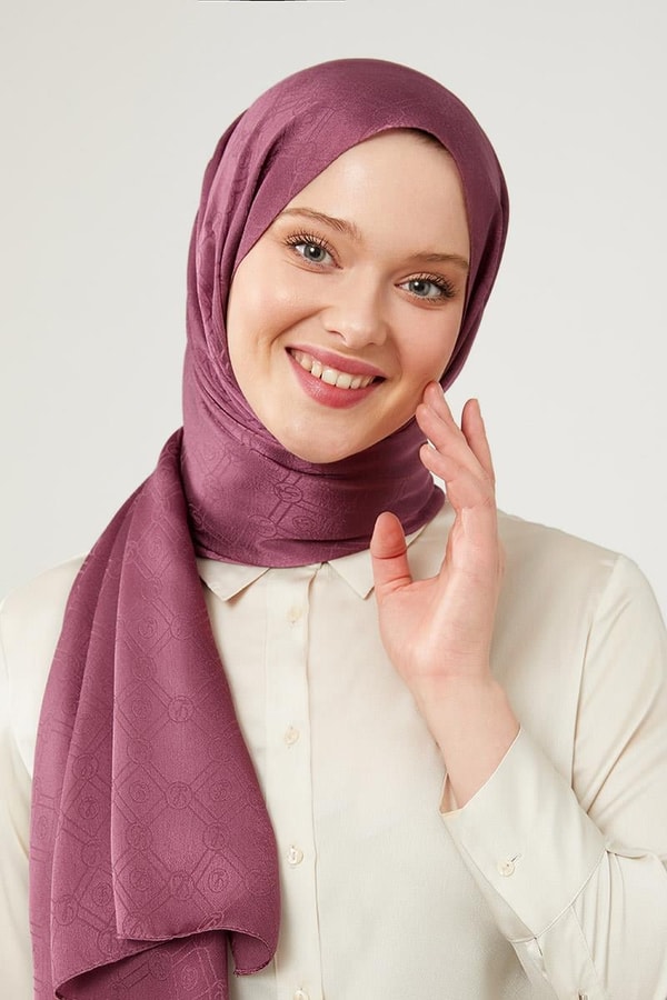 LevidorLevidor Menekşe Levidor Baskılı Jakarlı Elegance Şal